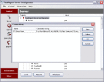 List of database connections