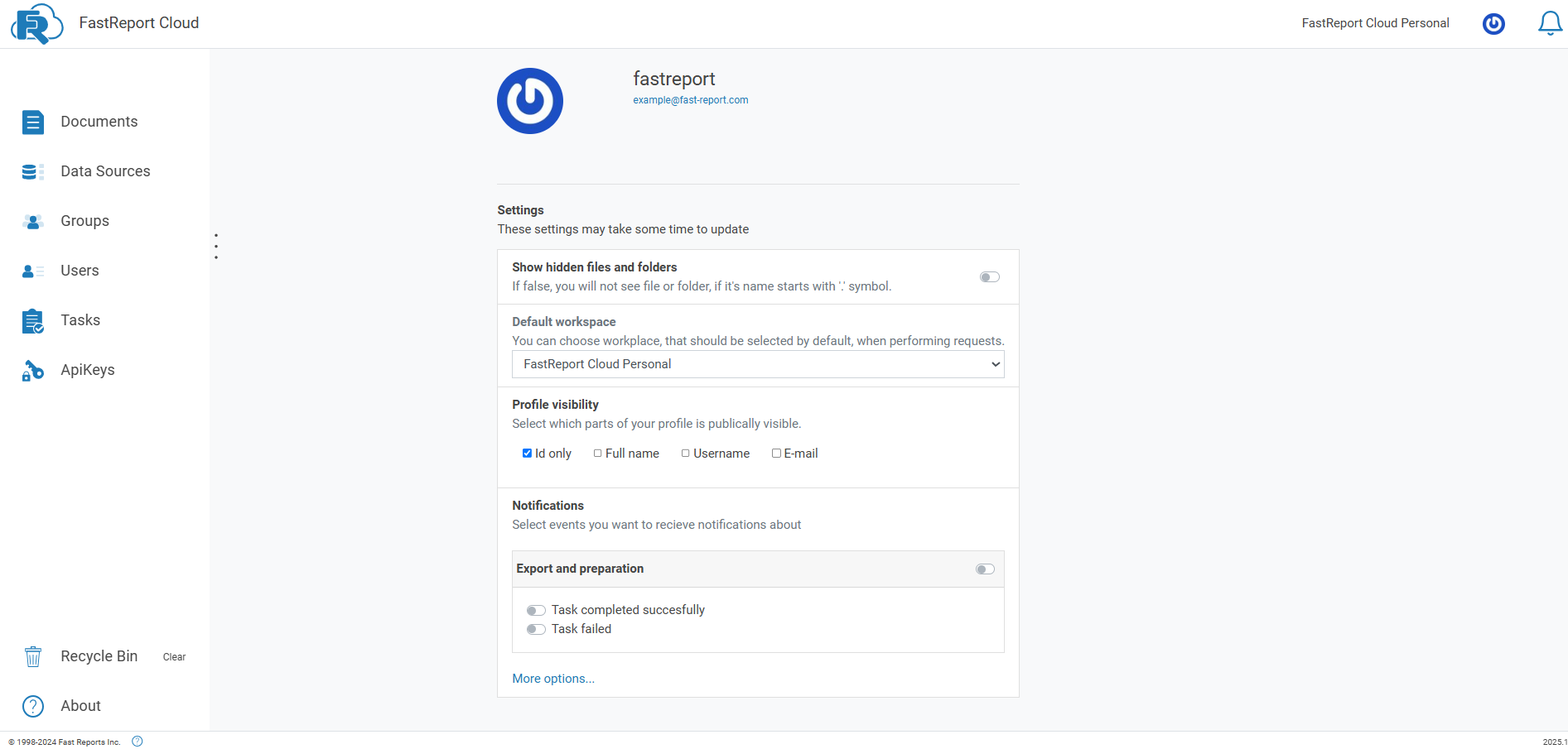 user profile