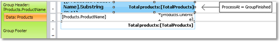 Printing the total in the header | FastReport Desktop