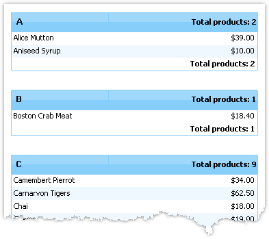 Printing the total in the header | FastReport Desktop