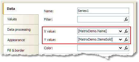 Setting up auto-series | FastReport Desktop