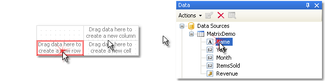 Configuring the matrix | FastReport Desktop