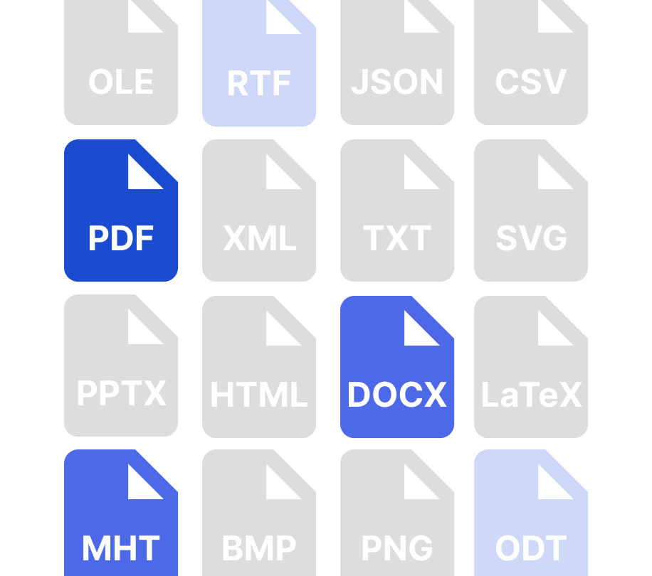 Exports to Many Formats