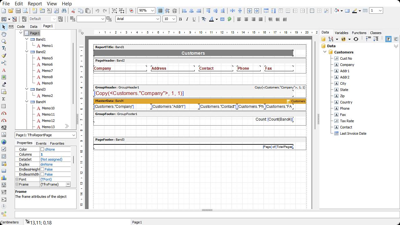 Reporting tools in Delphi