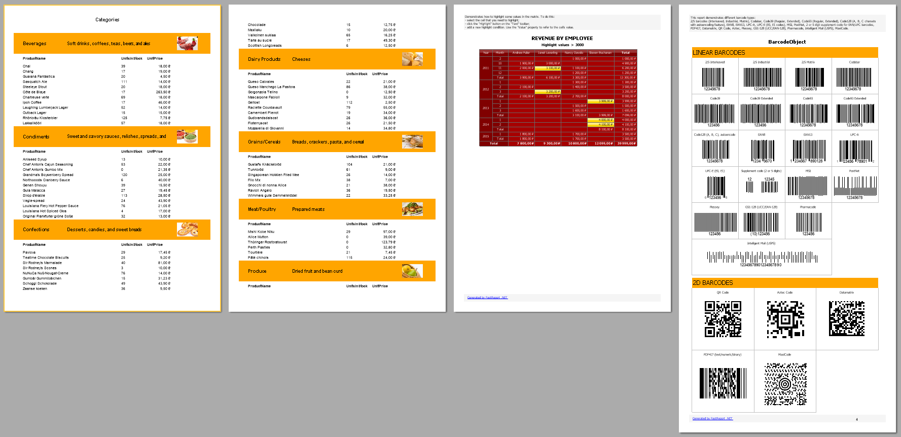 Combined reports