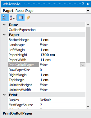 PrintOnRollPaper property