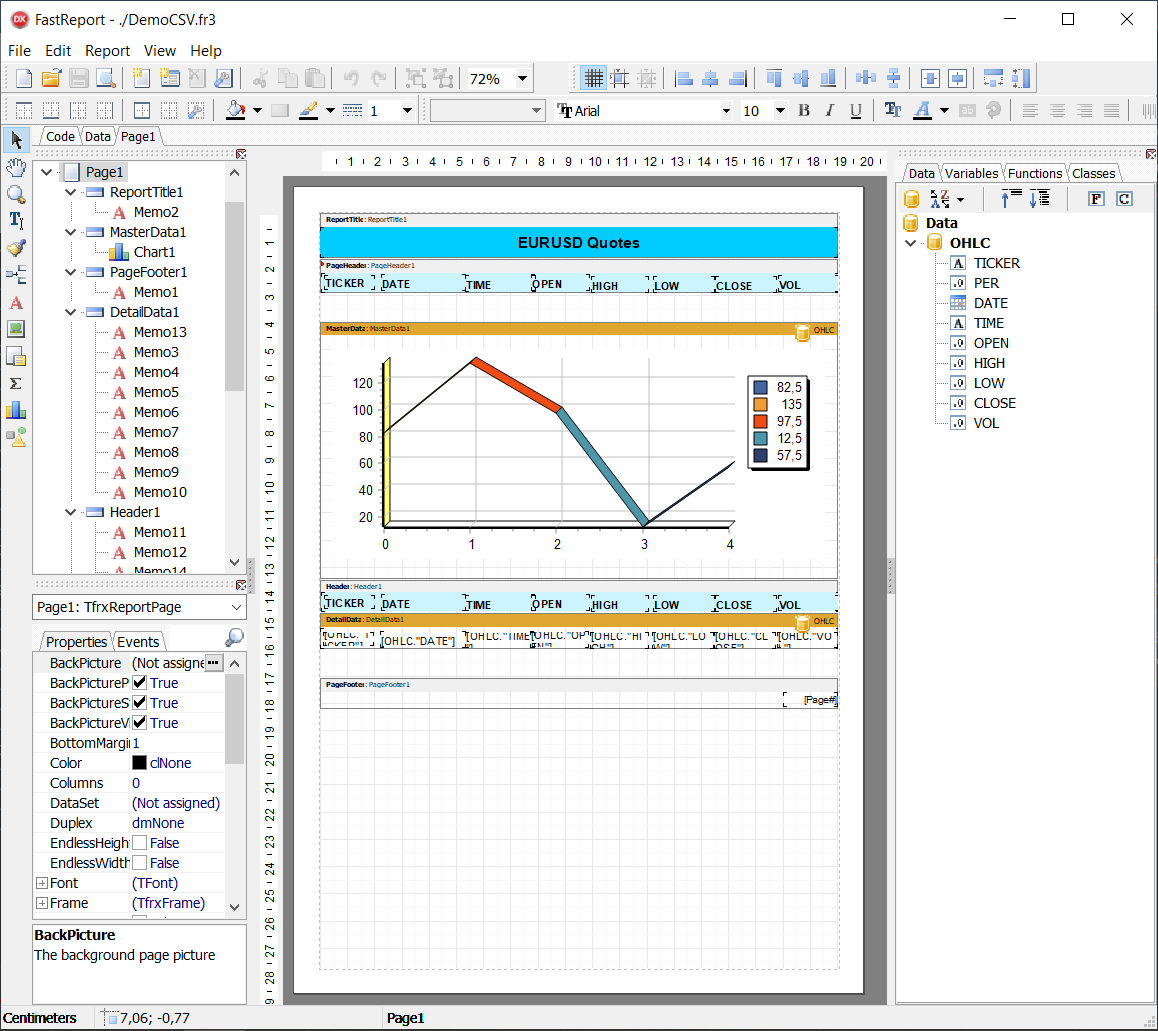 Design DemoCSV.fr3