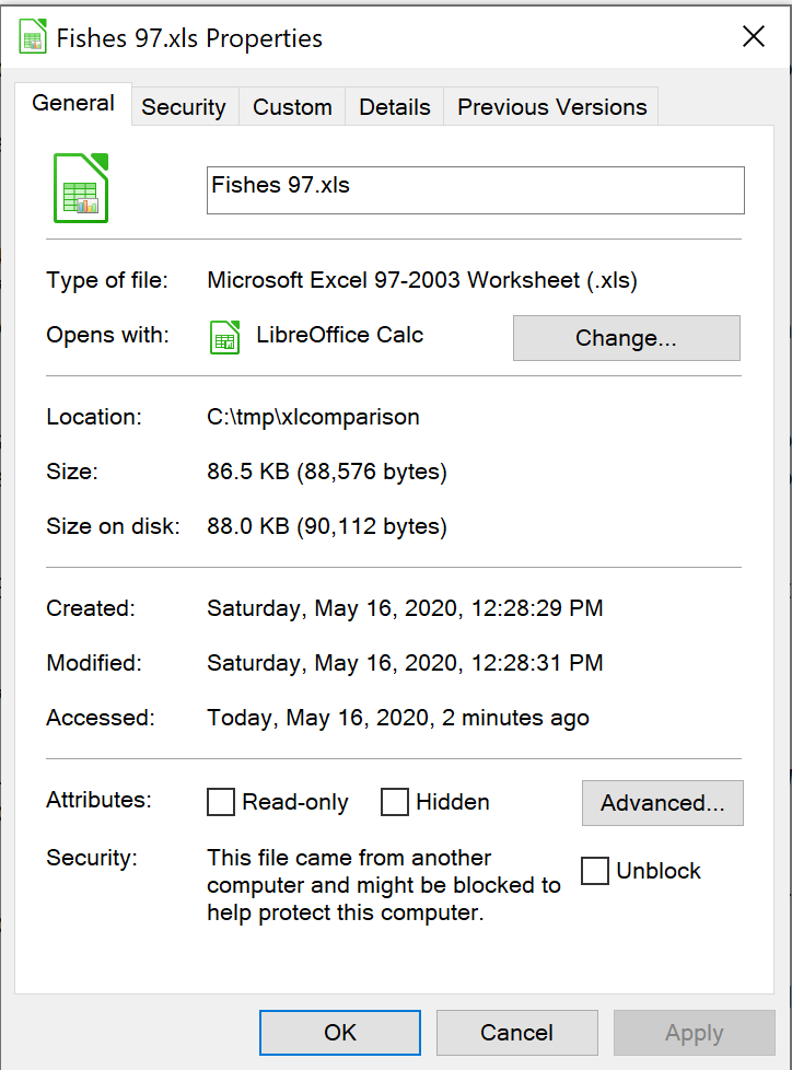 Größe-Vergleich XLS XLSX XML-Excel 2007