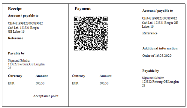 Swiss QR-bill created by FastReport.Net