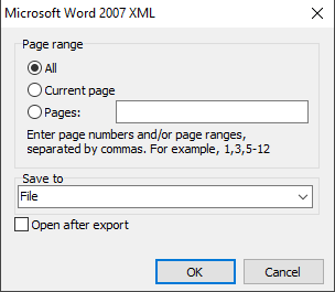 Setting Microsoft Word 2007 XML