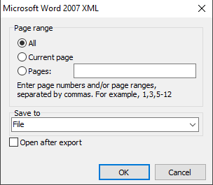 Настройки Microsoft Word 2007 XML