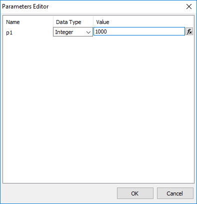 Parameter editor in TfrxLazSqliteQuery component