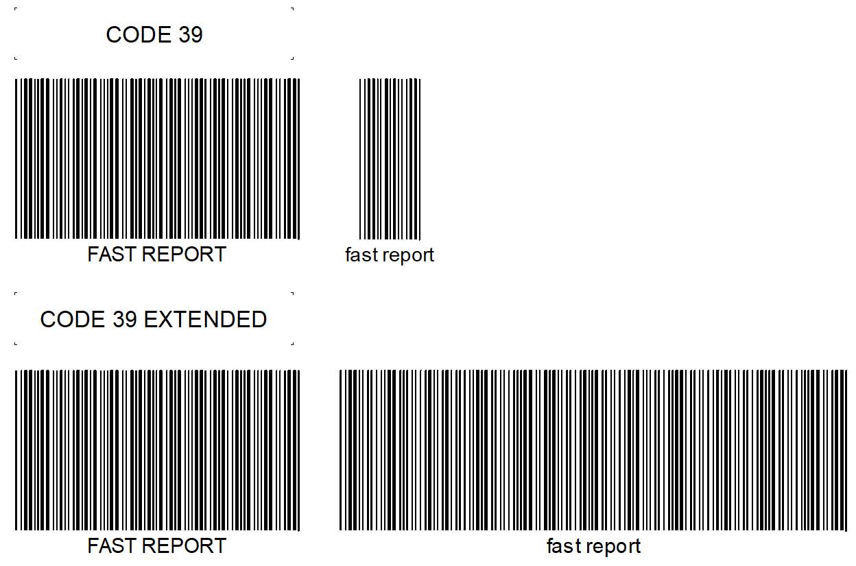 可视化报告生成器FastReport VCL功能指南：如何使用Delphi / Lazarus创建CODE 39和CODE 39扩展条形码