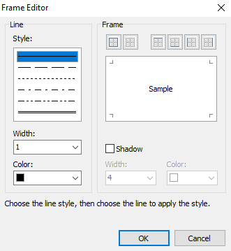 Frame editor