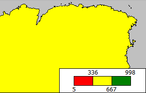 Example of a color scale