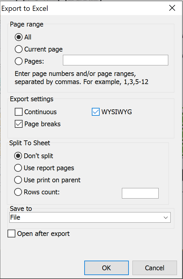 XLSX XML Excel настройки