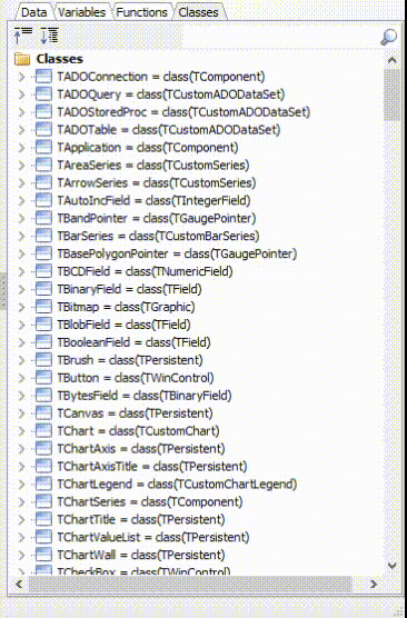 Classes Tree features