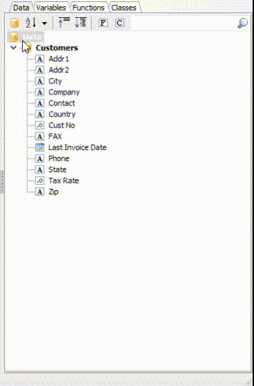 Data Tree features