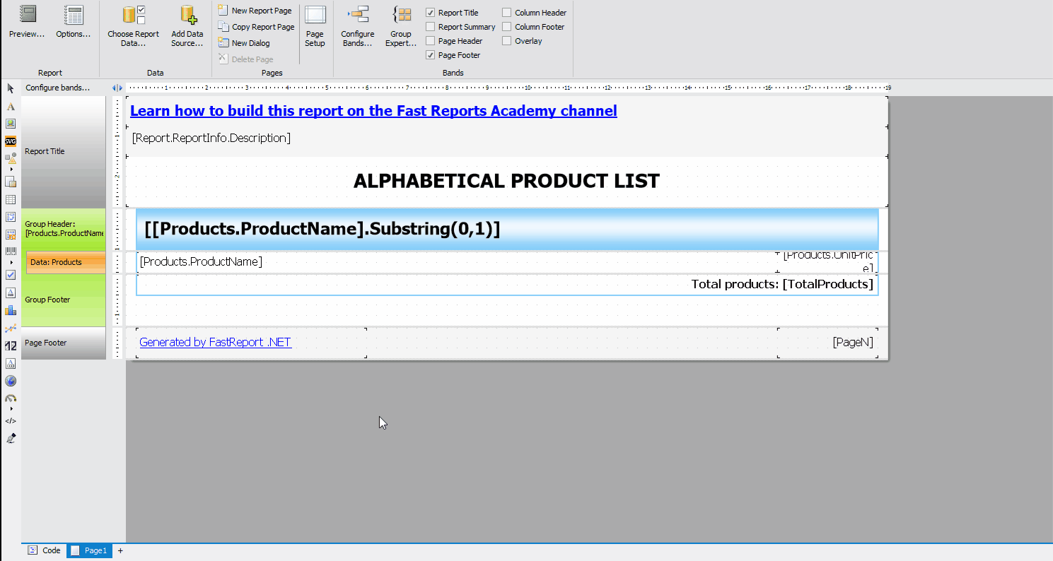 fastreport pdf export font