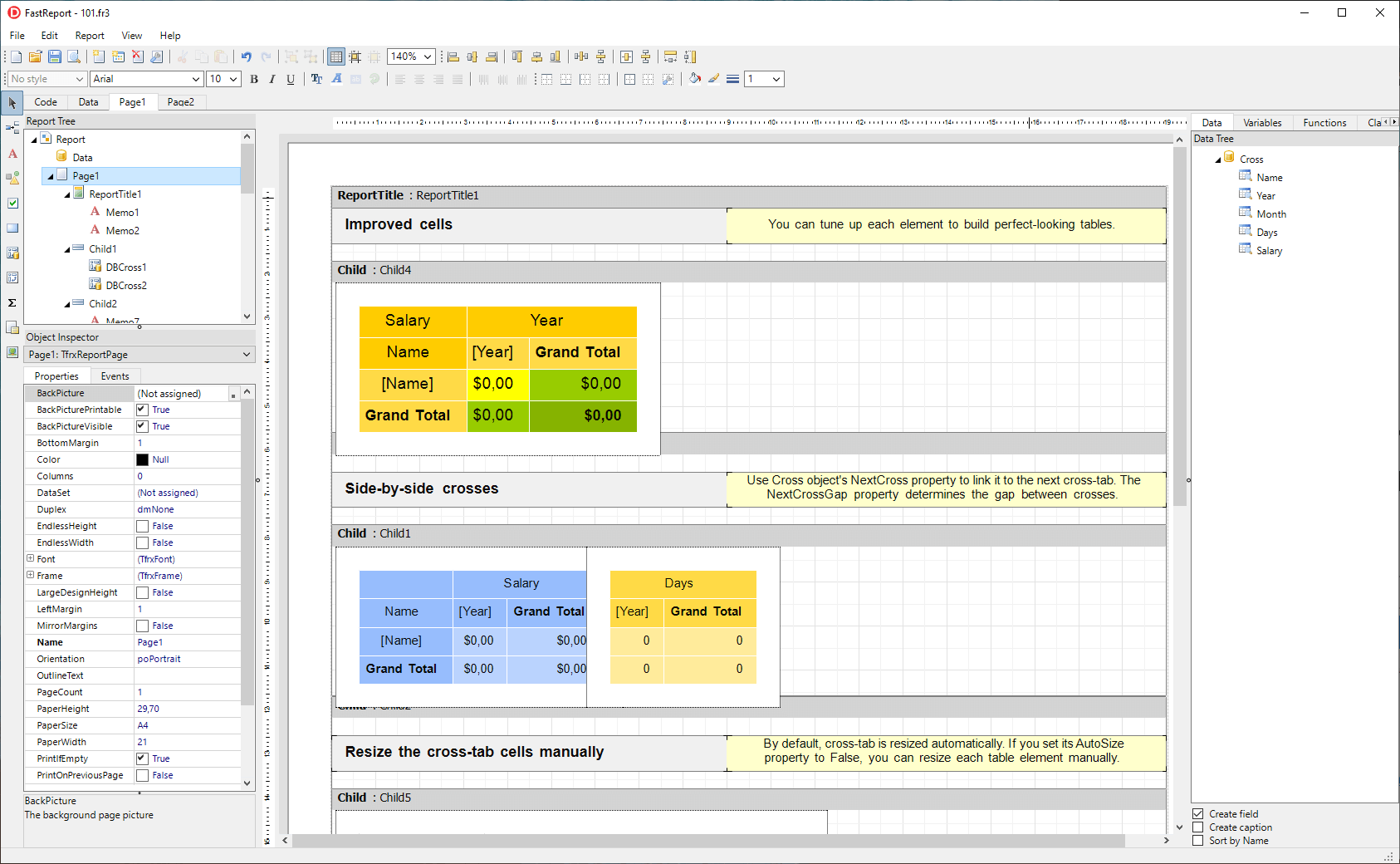 FastReport FMX screenshot